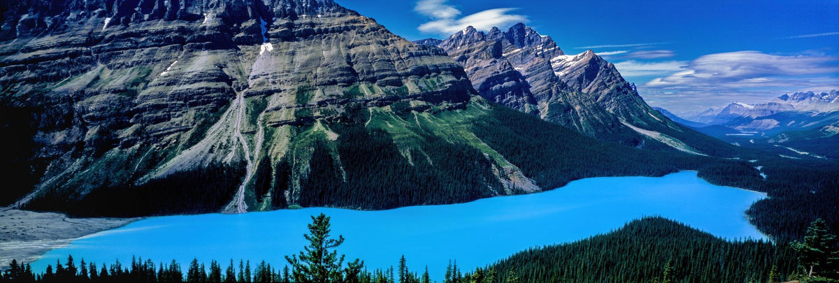 Mountain Turquoise Mural Wallpaper - pure wallpaper artwork