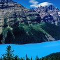 Mountain Turquoise Mural Wallpaper - pure wallpaper artwork