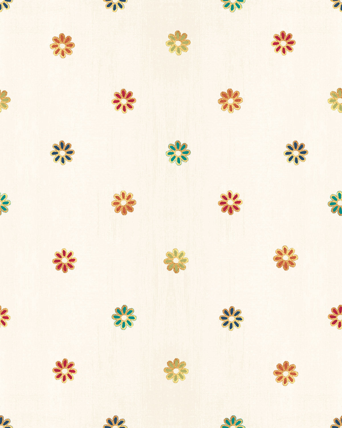 Folk Flowers Mural Wallpaper - pure wallpaper artwork