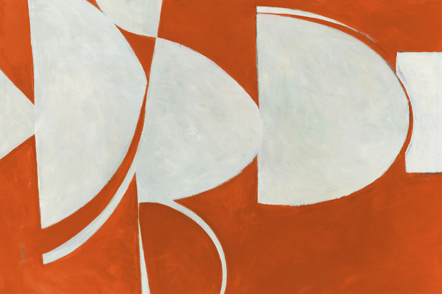 Artifact I Orange Mural Wallpaper