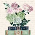 Blooming Books II Mural Wallpaper - pure wallpaper artwork