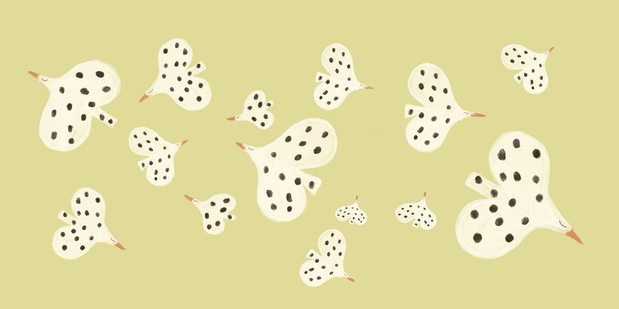 Birds Flying High, Hay Mural Wallpaper