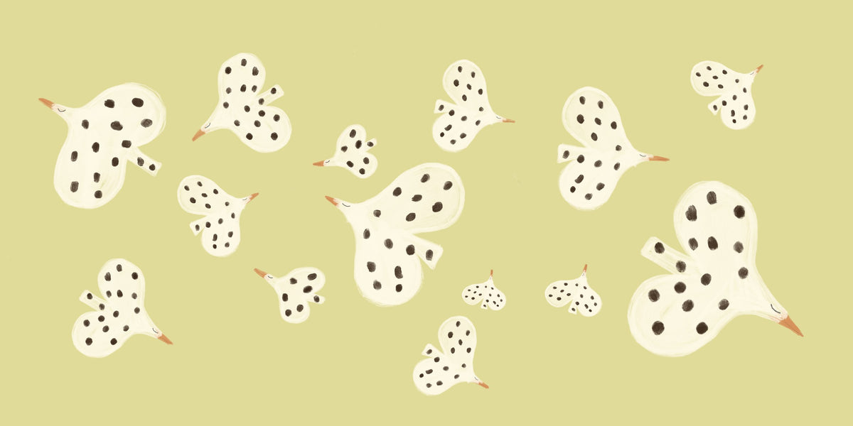 Birds Flying High, Hay Mural Wallpaper - pure wallpaper artwork