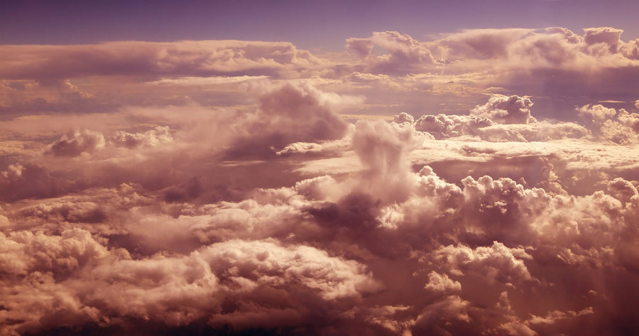 Above the Pink Clouds Mural Wallpaper