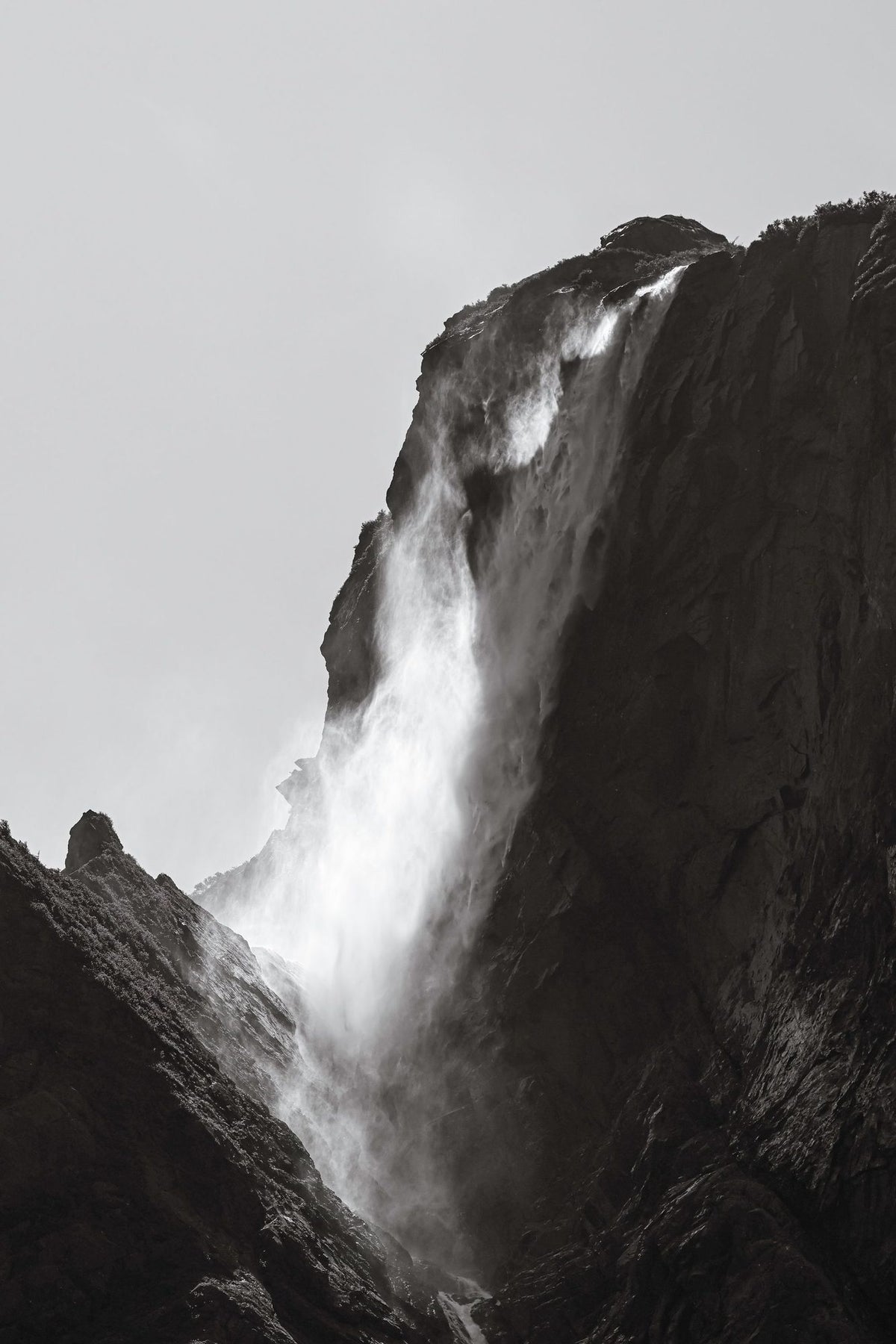 Western Brook Pond Waterfall Mural Wallpaper - pure wallpaper artwork