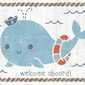 Nautical Friends Whale of a Time Mural Wallpaper - pure wallpaper artwork
