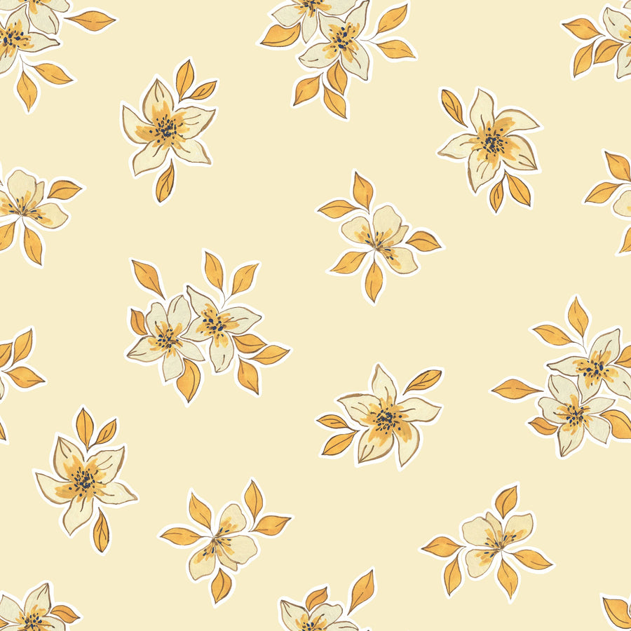 Cream Meadow Mural Wallpaper