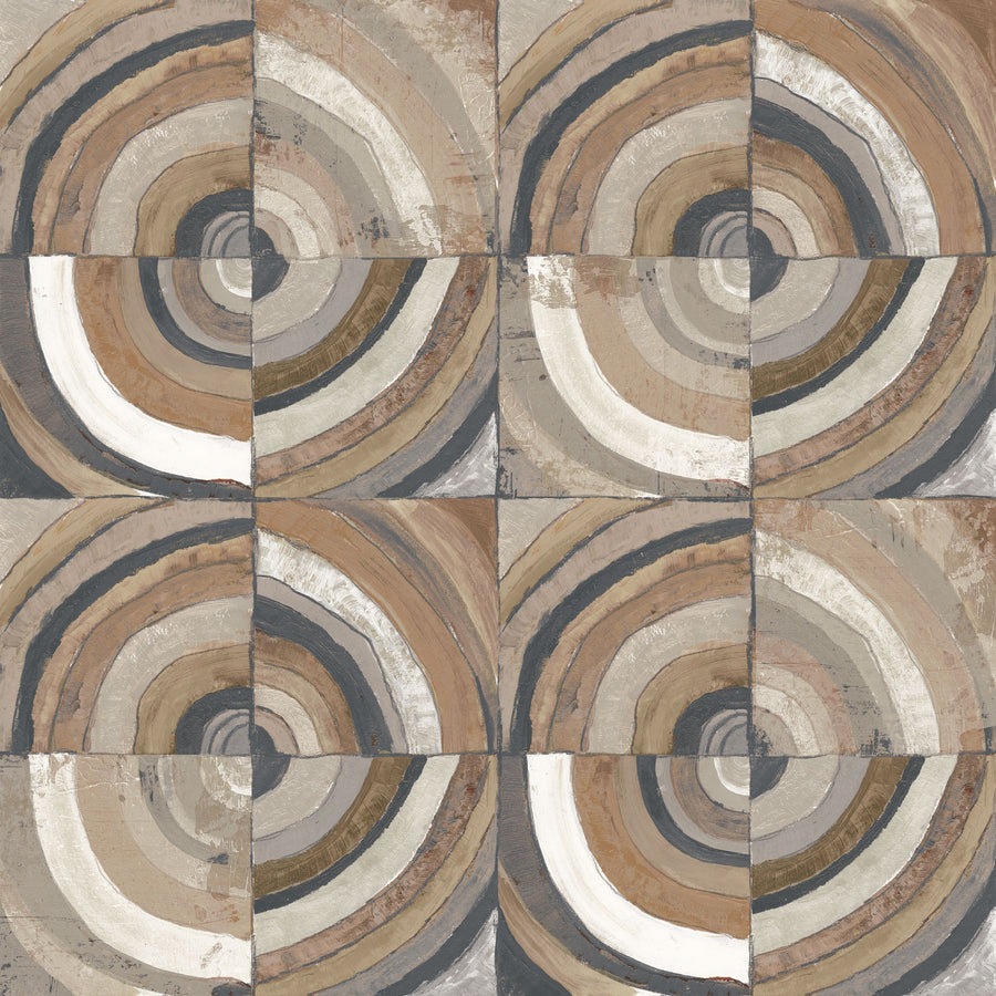 The Center I Abstract Dark Mural Wallpaper