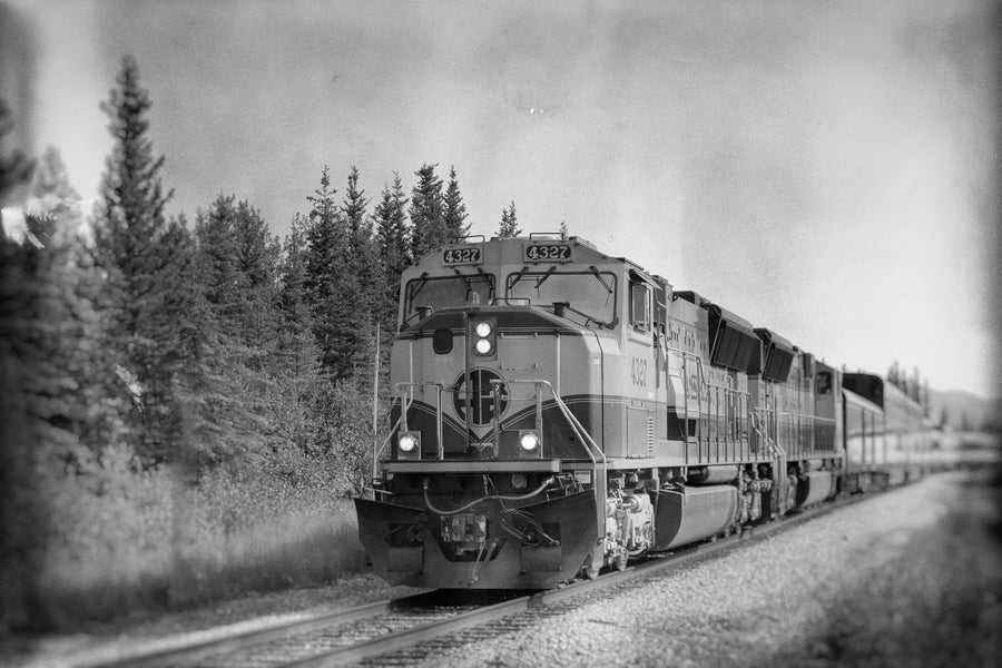 Alaskan Train Mural Wallpaper