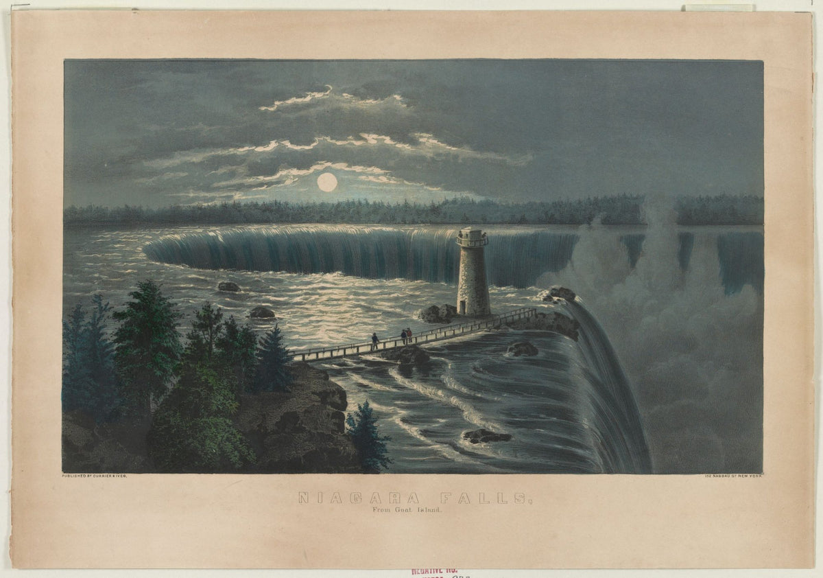 Niagara Falls 1860 Mural Wallpaper - pure wallpaper artwork
