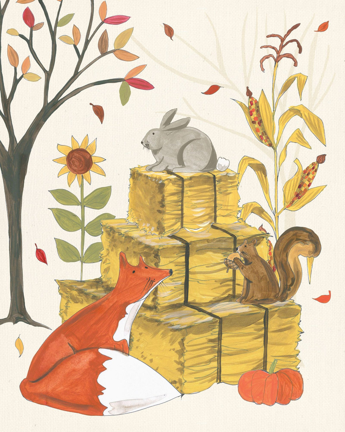 Woodland Harvest IV Mural Wallpaper - pure wallpaper artwork