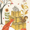 Woodland Harvest IV Mural Wallpaper - pure wallpaper artwork