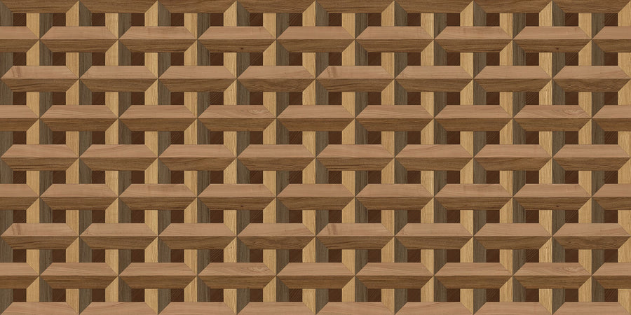 Braided Wood, Small Mural Wallpaper