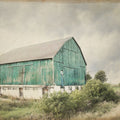 Late Summer Barn I Crop Vintage Mural Wallpaper - pure wallpaper artwork