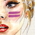 Pop Art Girl Mural Wallpaper - pure wallpaper artwork