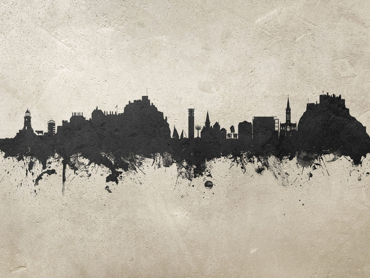 Jersey Channel Islands Skyline Concrete Mural Wallpaper - pure wallpaper artwork