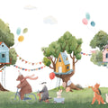Treehouse Carnival Mural Wallpaper - pure wallpaper artwork