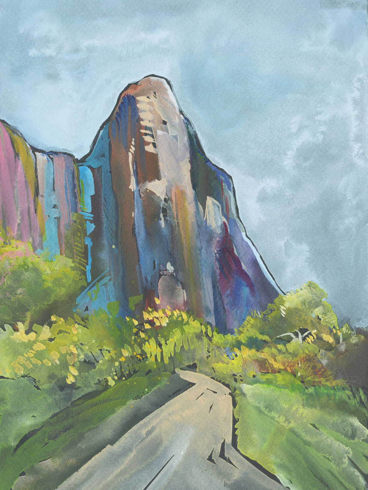 Moody Mountain Mural Wallpaper - pure wallpaper artwork