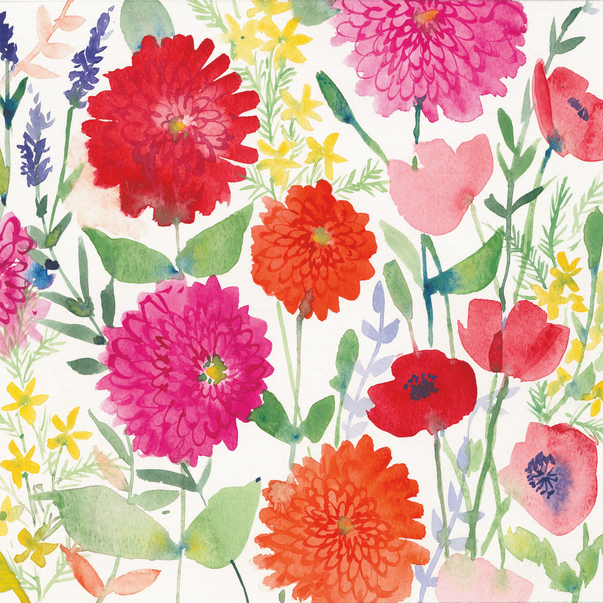 August Flowers Mural Wallpaper - pure wallpaper artwork