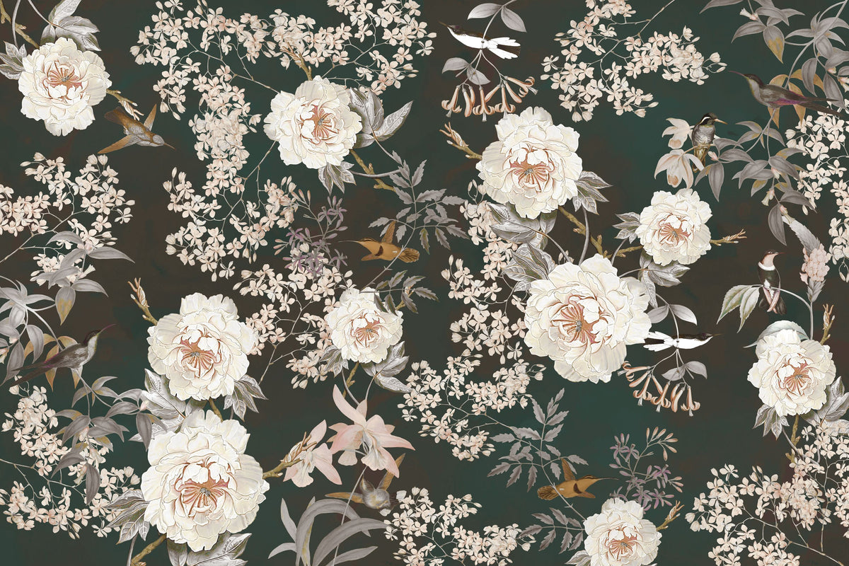 Birds of Eden Mural Wallpaper - Edition 4 - pure wallpaper artwork