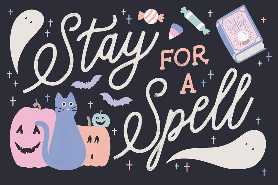 Trick or Treat I Pastel Mural Wallpaper