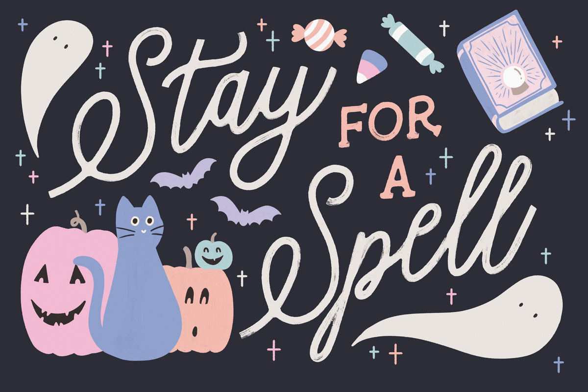 Trick or Treat I Pastel Mural Wallpaper - pure wallpaper artwork