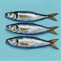 Three Little Fishies Mural Wallpaper - pure wallpaper artwork