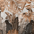 Smiling Sepia Leaves Mural Wallpaper - pure wallpaper artwork