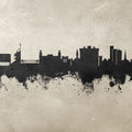 Fayetteville Arkansas Skyline Concrete Mural Wallpaper - pure wallpaper artwork