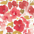 Floral Flow I Red Gold Mural Wallpaper - pure wallpaper artwork