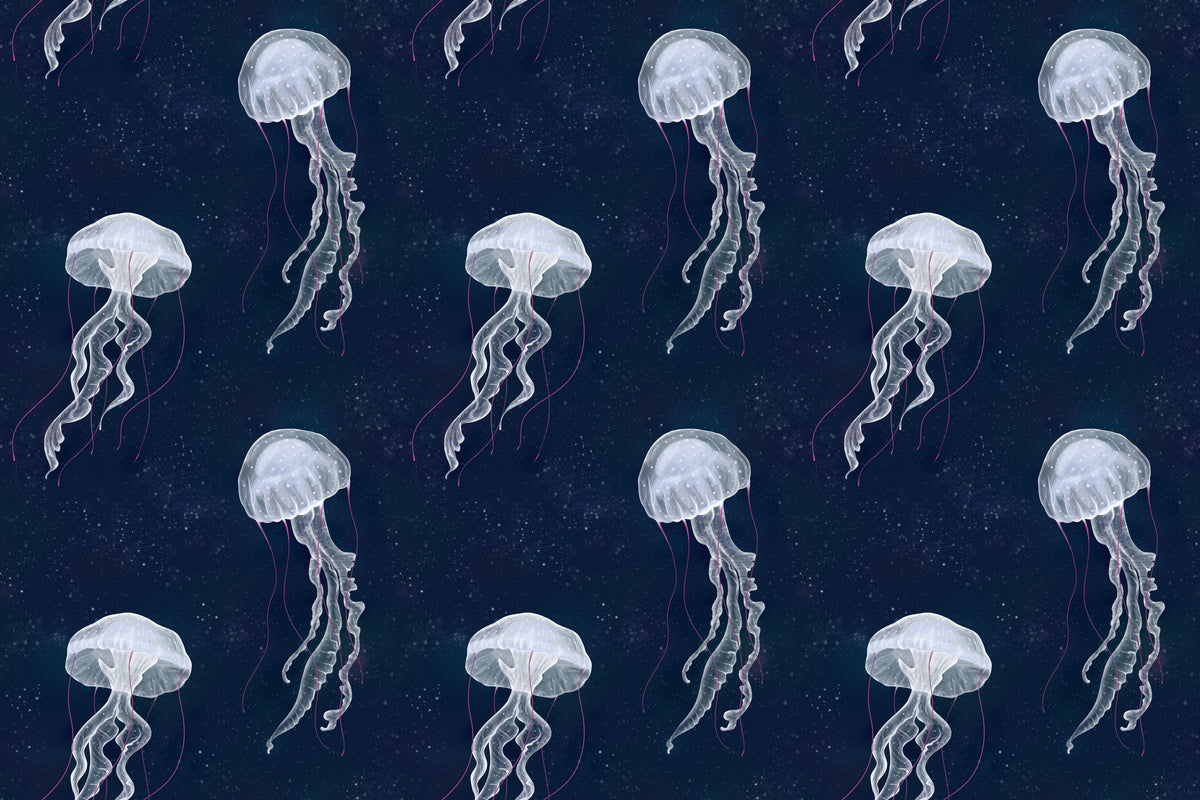 Jellyfish Zen Mural Wallpaper - pure wallpaper artwork