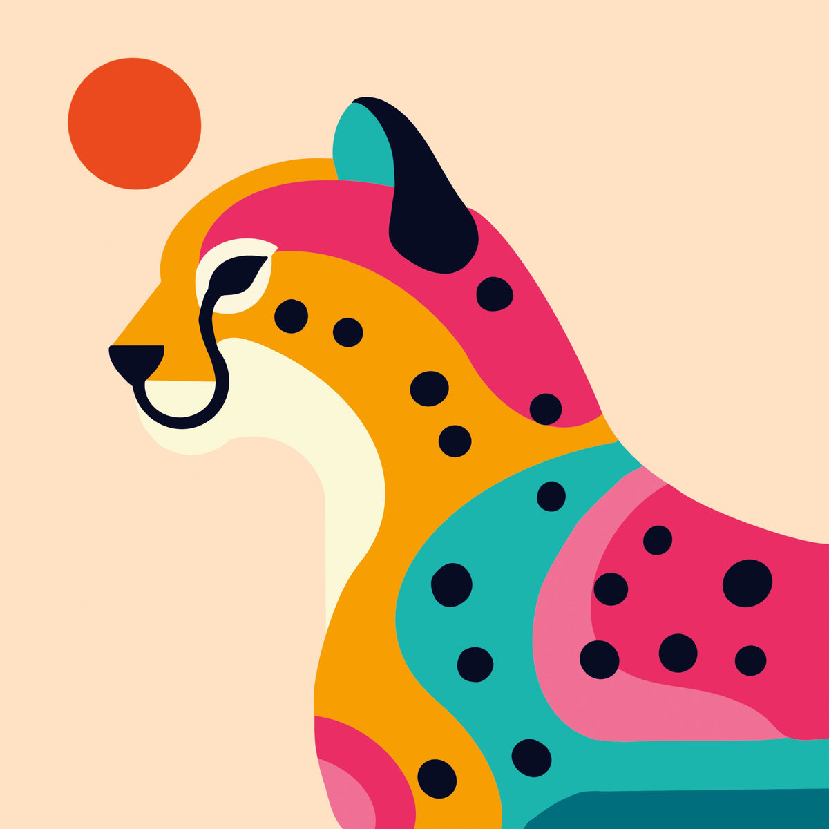 Safari Cat I Mural Wallpaper - pure wallpaper artwork