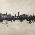 Vevey Switzerland Skyline Concrete Mural Wallpaper - pure wallpaper artwork