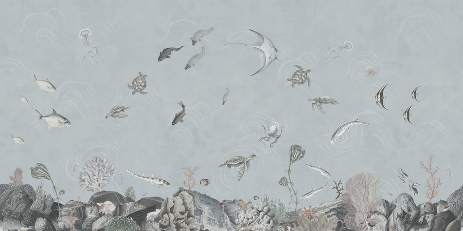 Great Reef, Stone Mural Wallpaper
