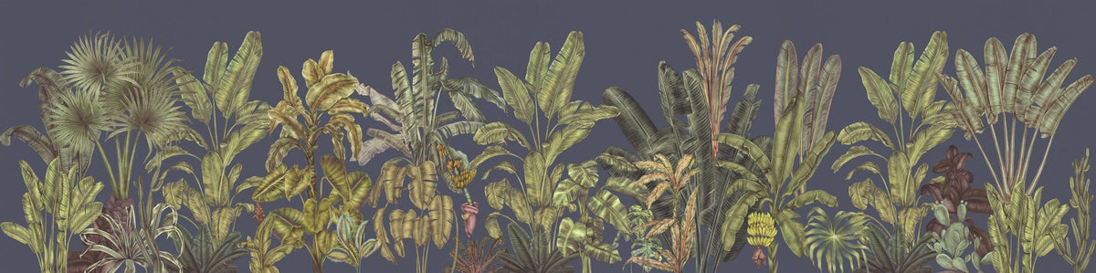 Madagascar Foliage, Violet Mural Wallpaper - pure wallpaper artwork