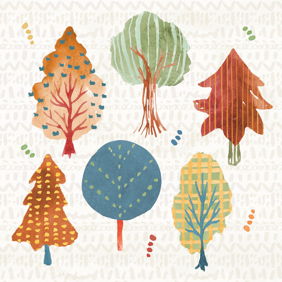 Harvest Whimsy II Mural Wallpaper