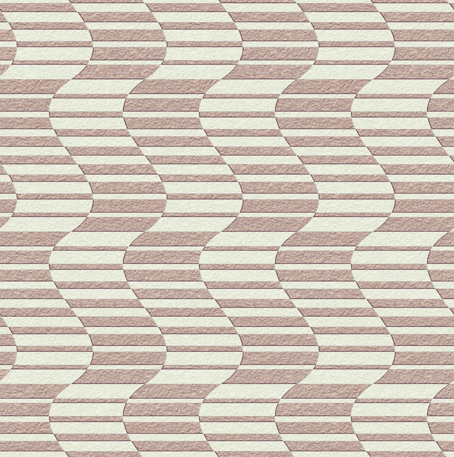 Pulse, Dusty Rose Mural Wallpaper