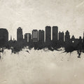 West Palm Beach Florida Skyline Concrete Mural Wallpaper - pure wallpaper artwork