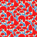 Groovy Mushrooms Pattern Mural Wallpaper - pure wallpaper artwork