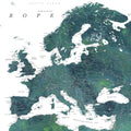 Europe Map Detailed - Nyla Mural Wallpaper - pure wallpaper artwork