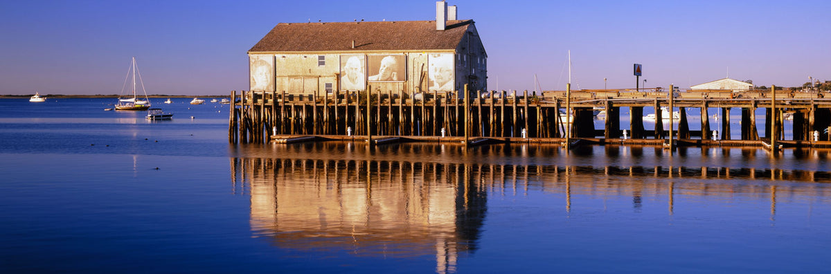 Harbor Reflection Mural Wallpaper - pure wallpaper artwork