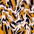 Liquid Yellow Pattern Mural Wallpaper - pure wallpaper artwork