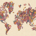 Harvest Garden World Mural Wallpaper - pure wallpaper artwork