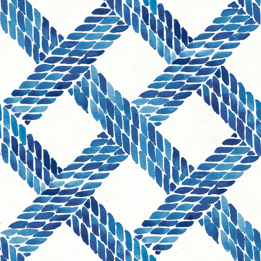 Seafood Shanty Blue I Mural Wallpaper
