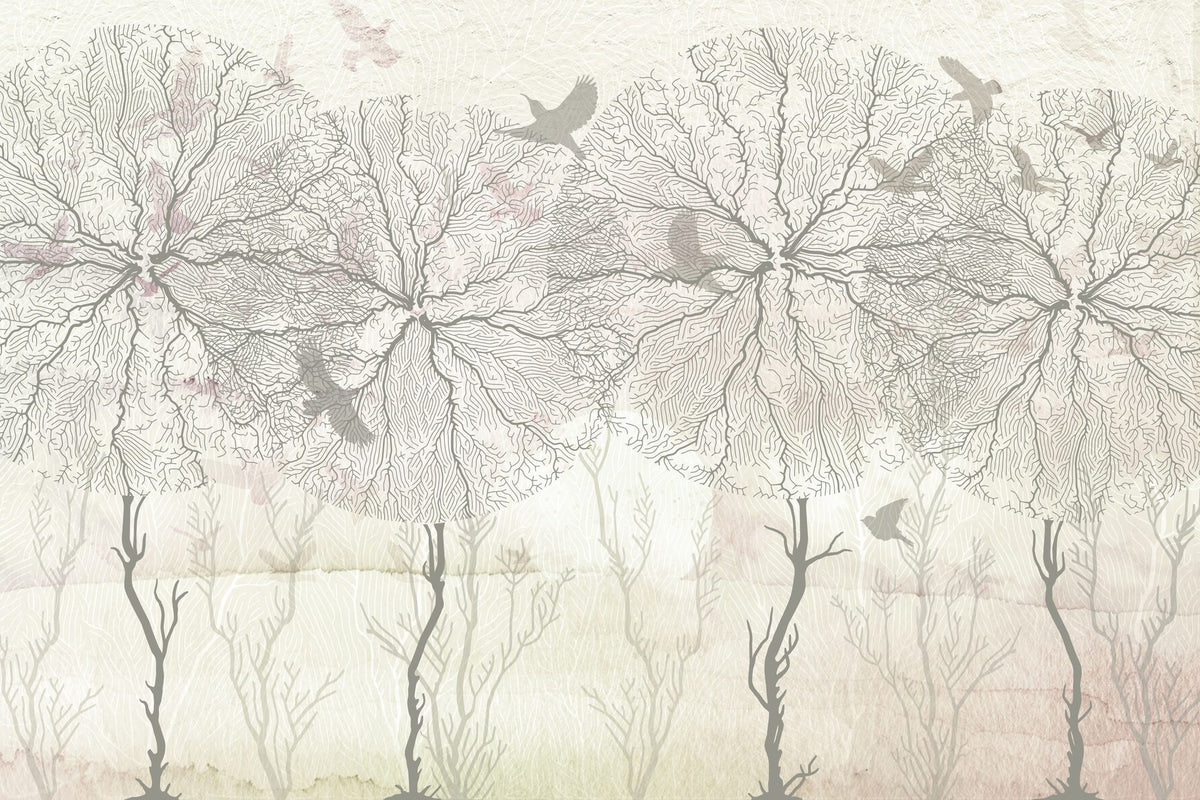 Shade of Trees Mural Wallpaper - pure wallpaper artwork