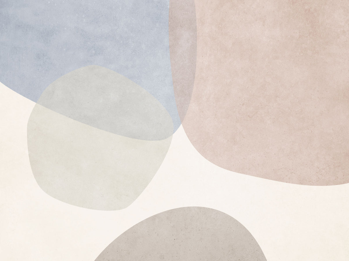 Embracing Shapes, Pastel Mural Wallpaper - pure wallpaper artwork