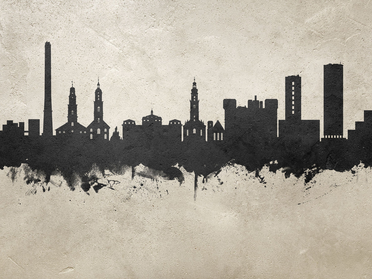 Erlangen Germany Skyline Concrete Mural Wallpaper - pure wallpaper artwork