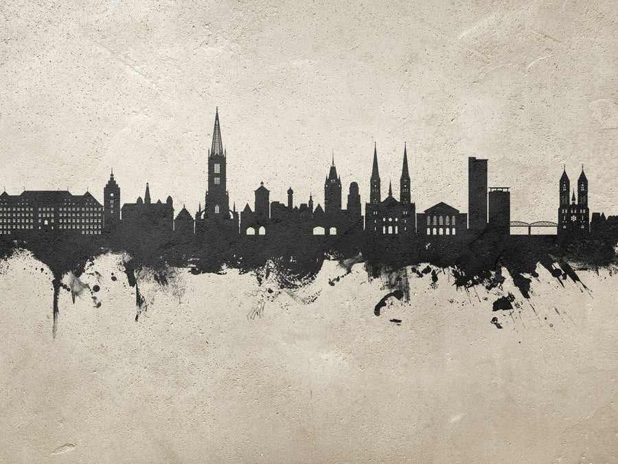 Freiburg Germnay Skyline Concrete Mural Wallpaper