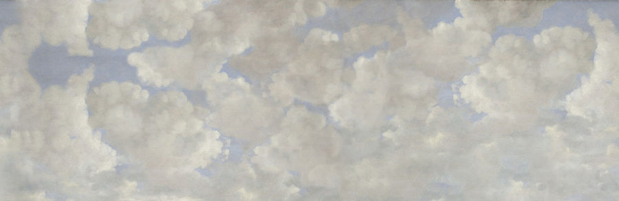 Cloud Wallpaper Mural – Sky Wall Mural – Painted Dreamy Clouds, Vintage printable artwork