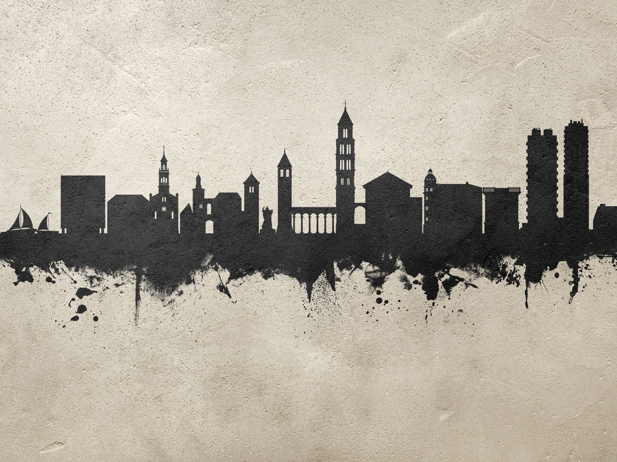 Split Croatia Skyline Concrete Mural Wallpaper